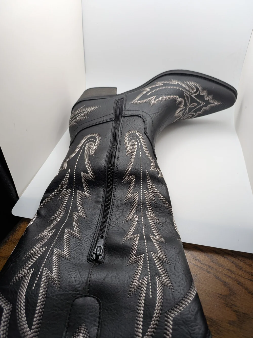 REDTOP The Rosemary  Embroidered Tall Western Cowgirl Boots with Side Zipper